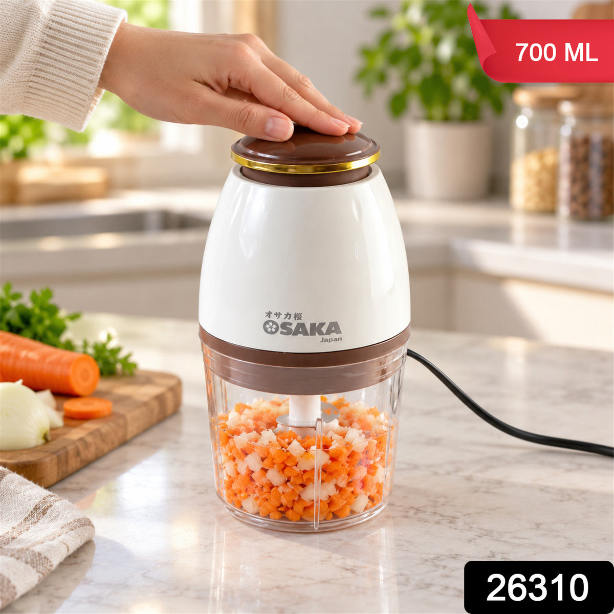 Electric vegetable chopper - SKU and 700 ML capacity