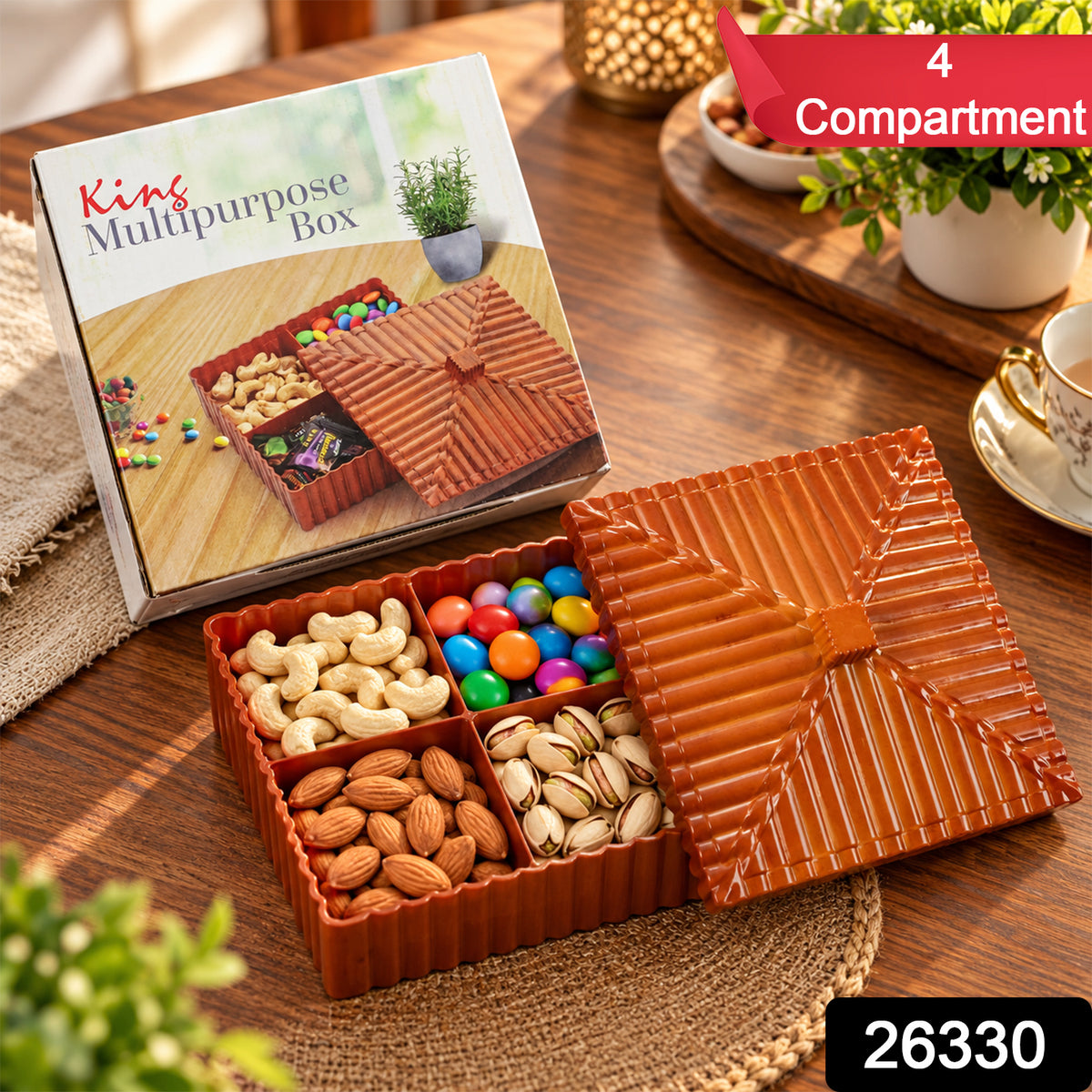 Four compartment dry fruit and snack storage box with decorative lid sku.jpg