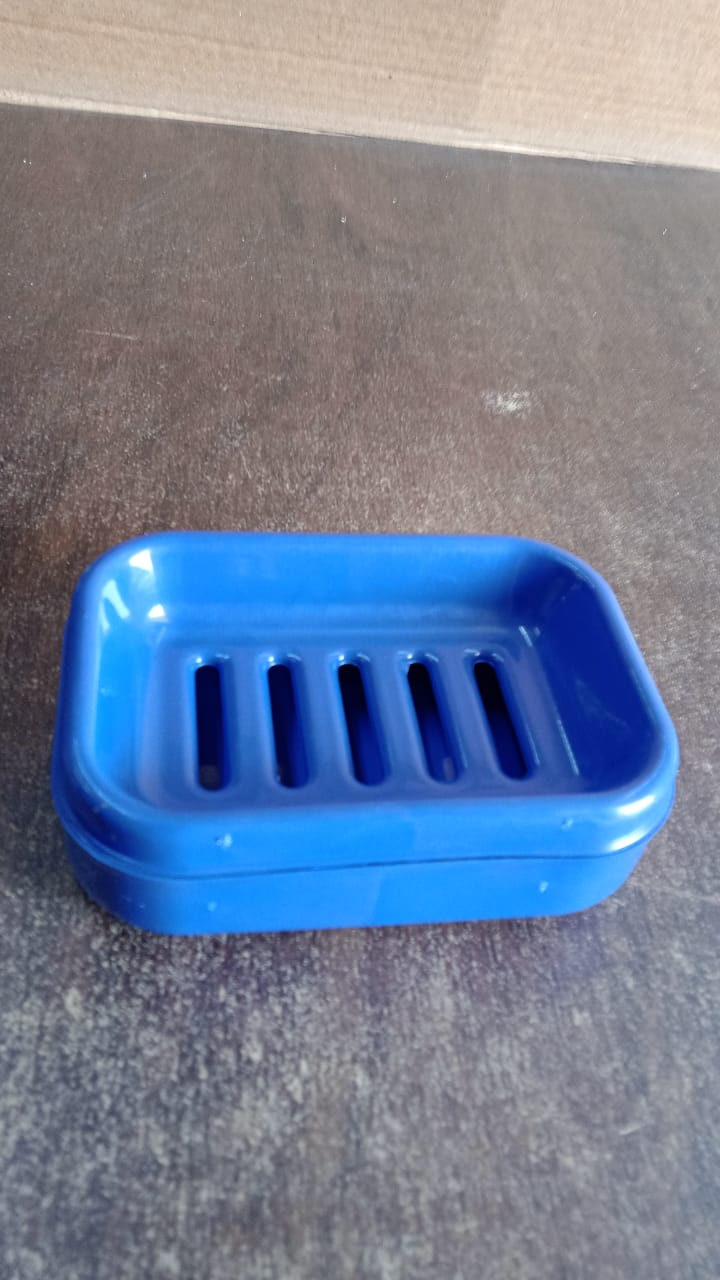 Premium Quality Rectangular Plastic Soap Case (1 Pc)