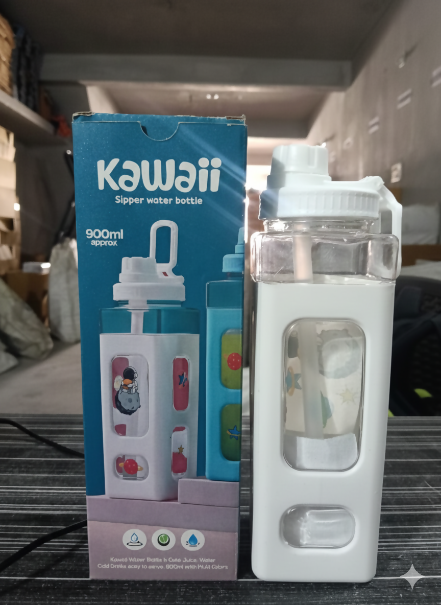 kawaii water bottle 900ml