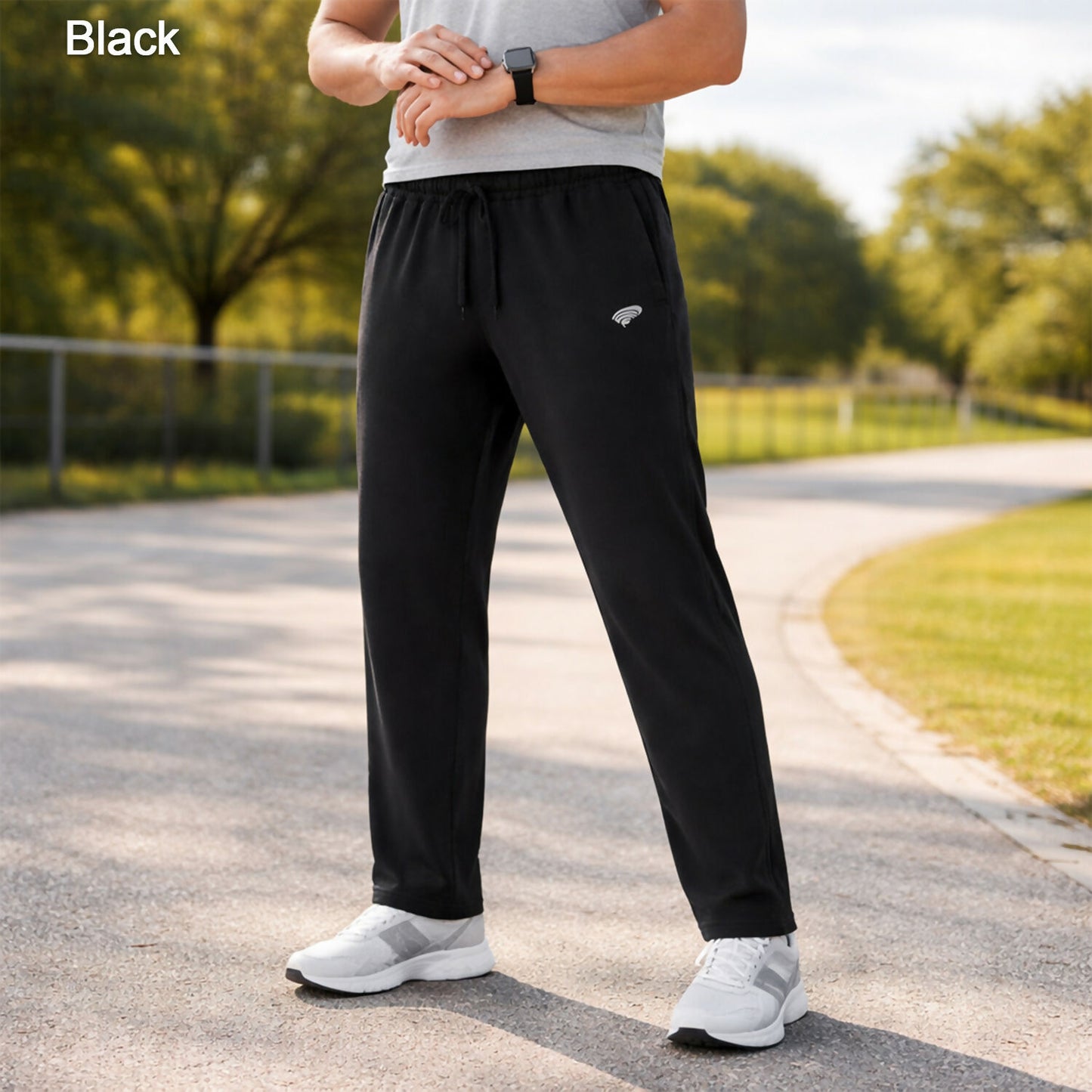 Men’s Athletic Track Pants Slim Fit Stretchable Comfortable Gym Jogging Wear