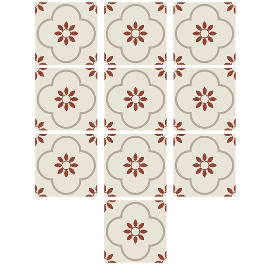 Waterproof peel and stick tile stickers in kitchen setting