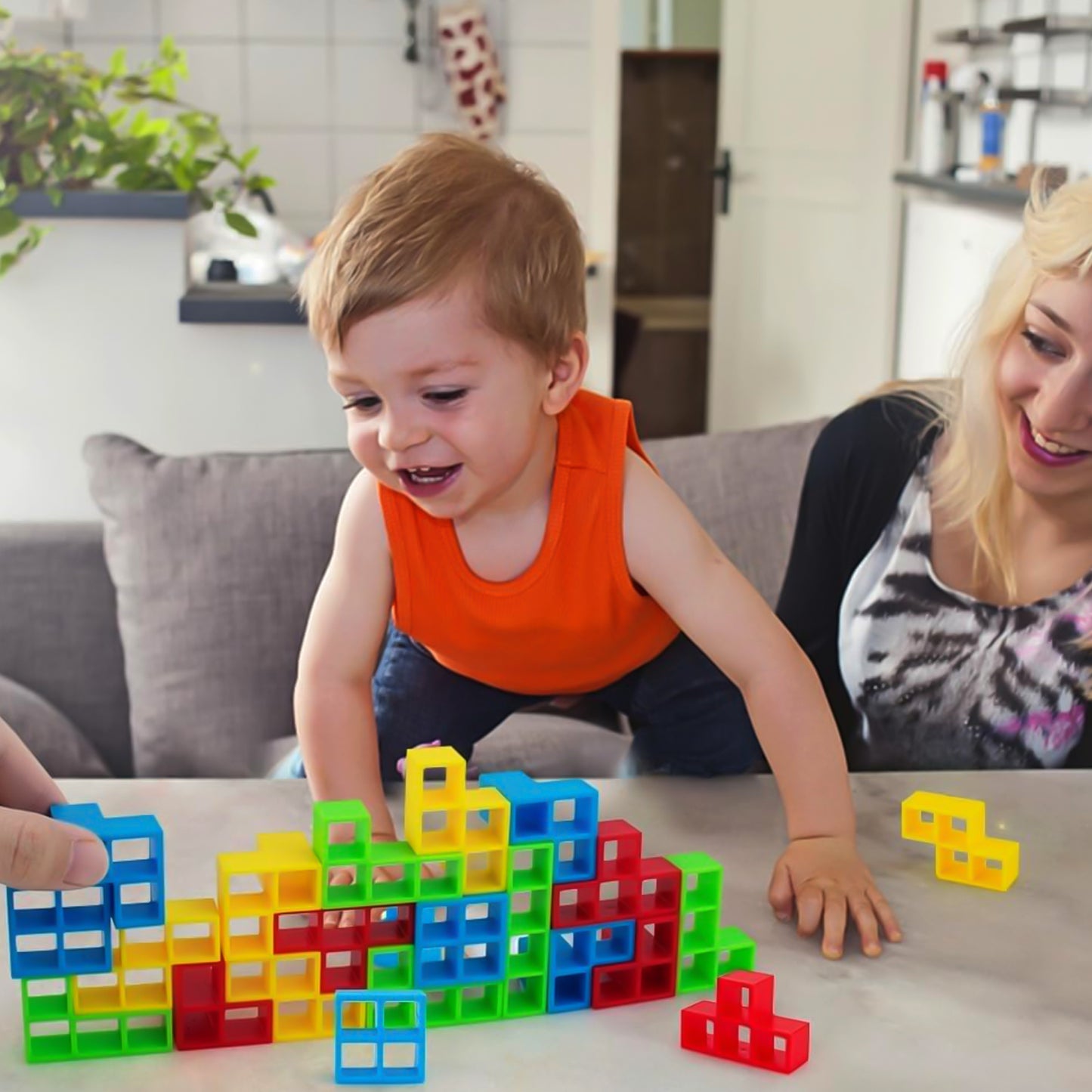 Tumble Tower Balancing Block Game – Fun Family Stacking Strategy Toy for Kids & Adults