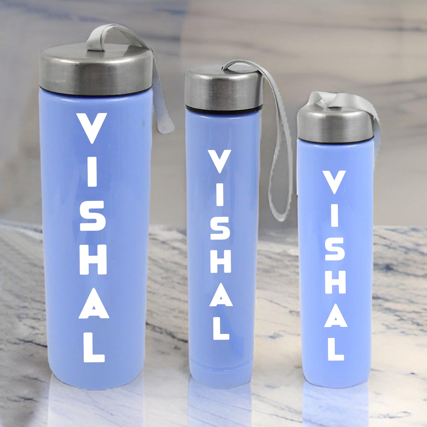 3 Different Size Bottle & 1 pc Tumbler With Straw