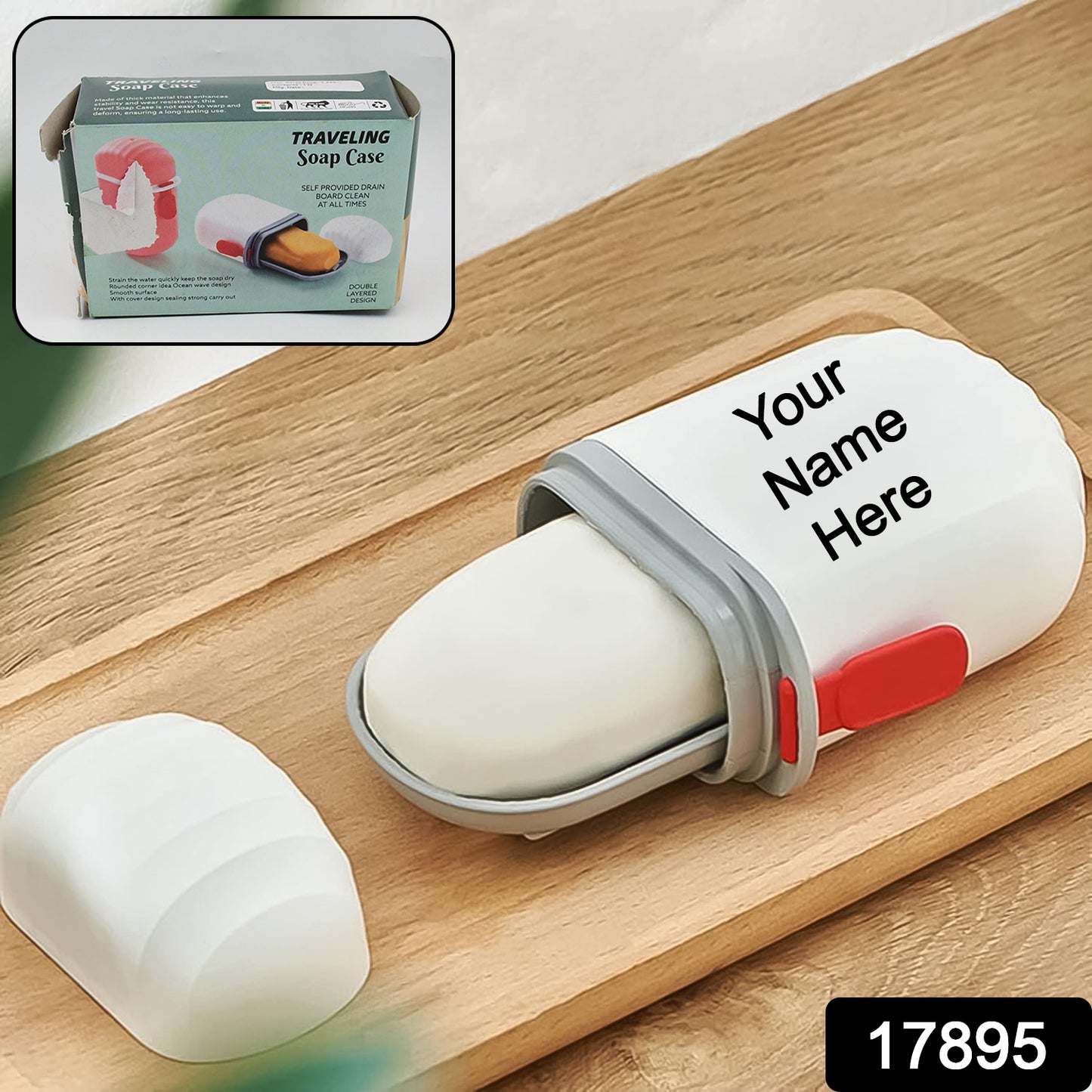 Customize Stylish Soap Holder for Travel & Bathroom Use ,Sabudani (1 Pc, Non-Leak Seal)