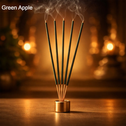 Green Apple Fragrance Dry Masala Incense Sticks Pack