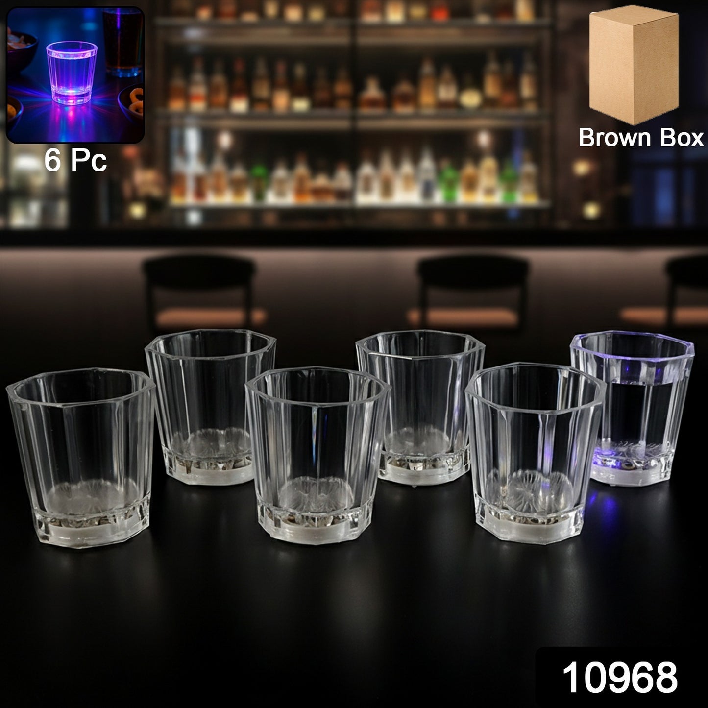 Premium LED Shot Glass (Set of 6 Pc)