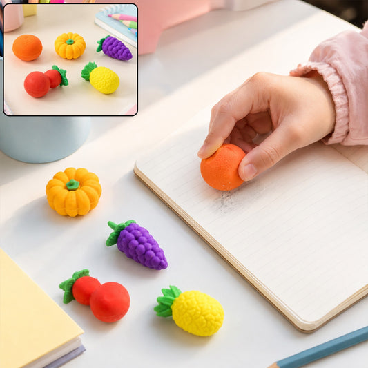 Fancy Erasers for Kids – 3D Mix Design Colorful Set | Writezo