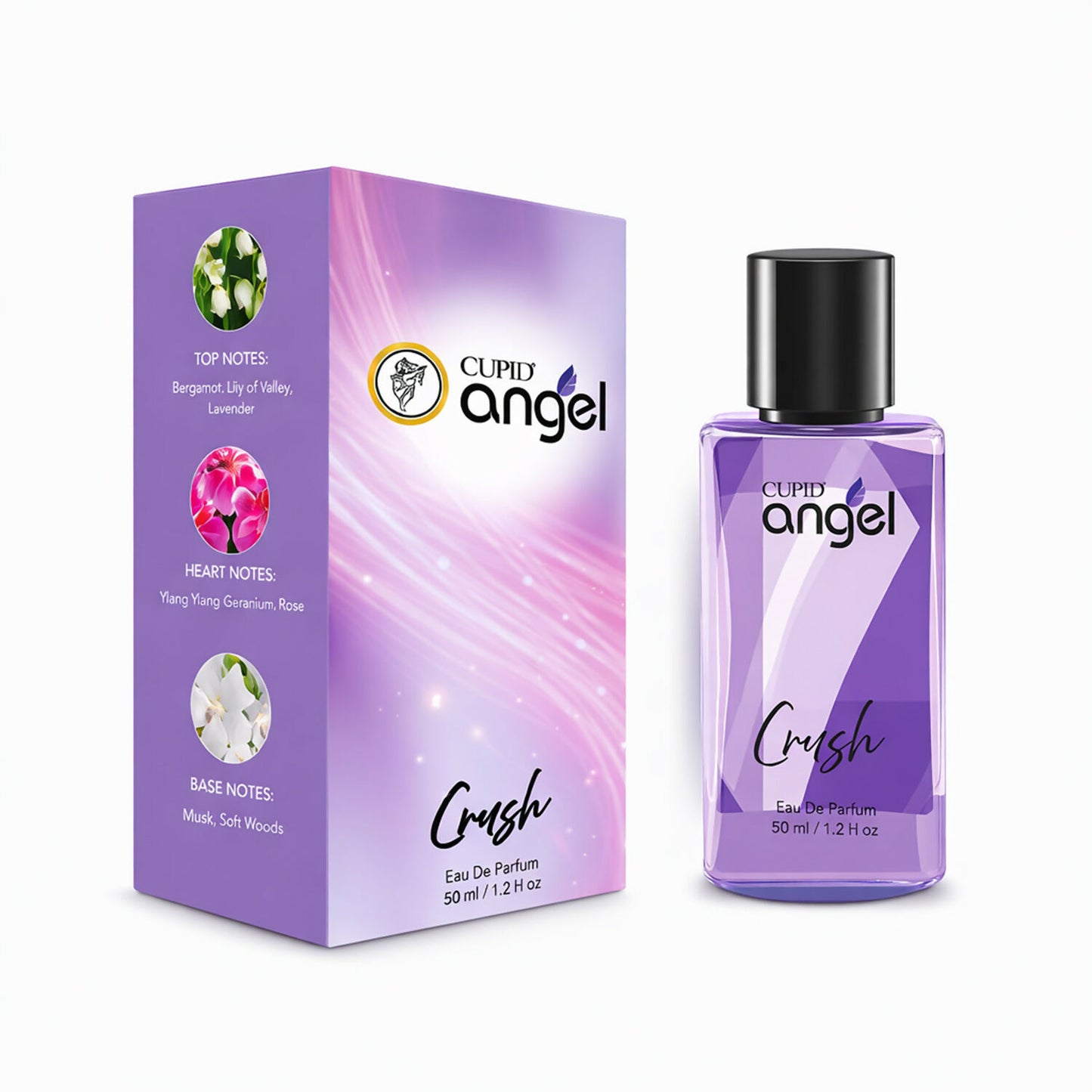 Cupid Luxury angel CRUSH Perfume|Long Lasting Fresh Edp Fragrance Scent Liquid Perfume (50 Ml)