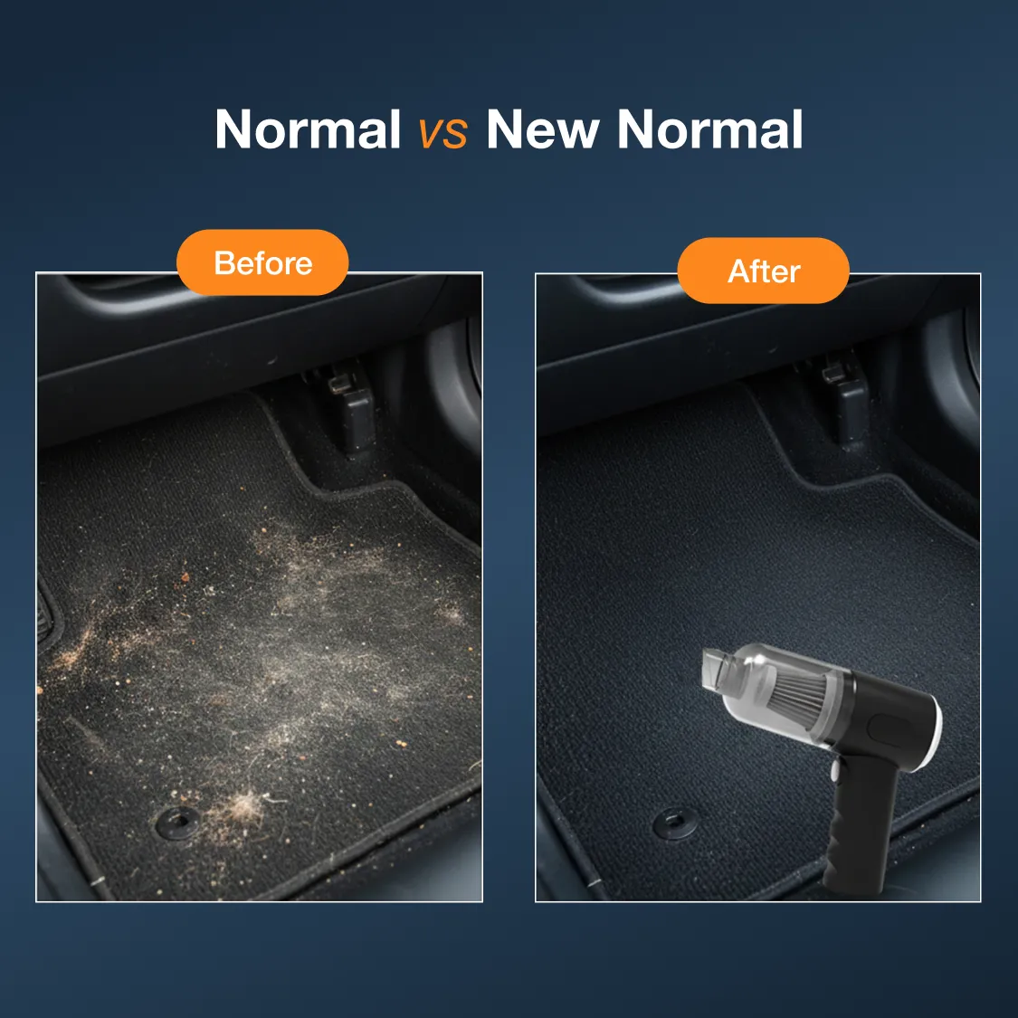 3 in 1 Mini Car Vacuum – Wireless, Rechargeable, Blower & Dust Cleaner for Car & Home