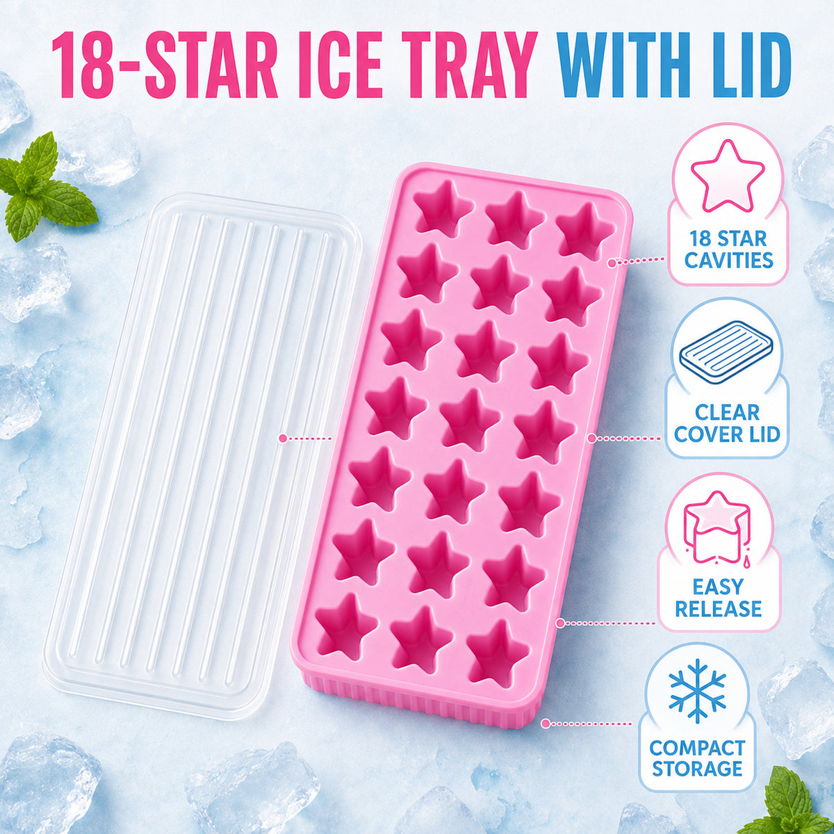 11259_premium_star_shape_ice_cube_tray_with_lid image-3