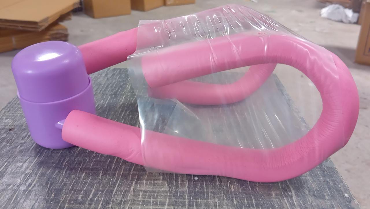 Fitness Thigh Toner angled view showing spring