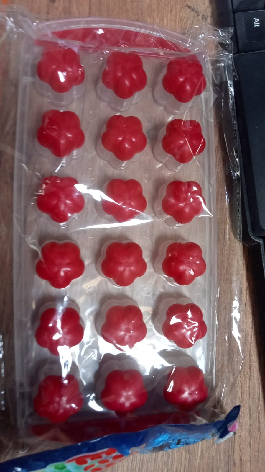 बर्फ मोल्ड फूल आकार 18 गुहा मोल्ड बर्फ ट्रे गोलाकार बर्फ फूल मोल्ड छोटे बर्फ फूल ट्रे मिनी बर्फ घन ट्रे