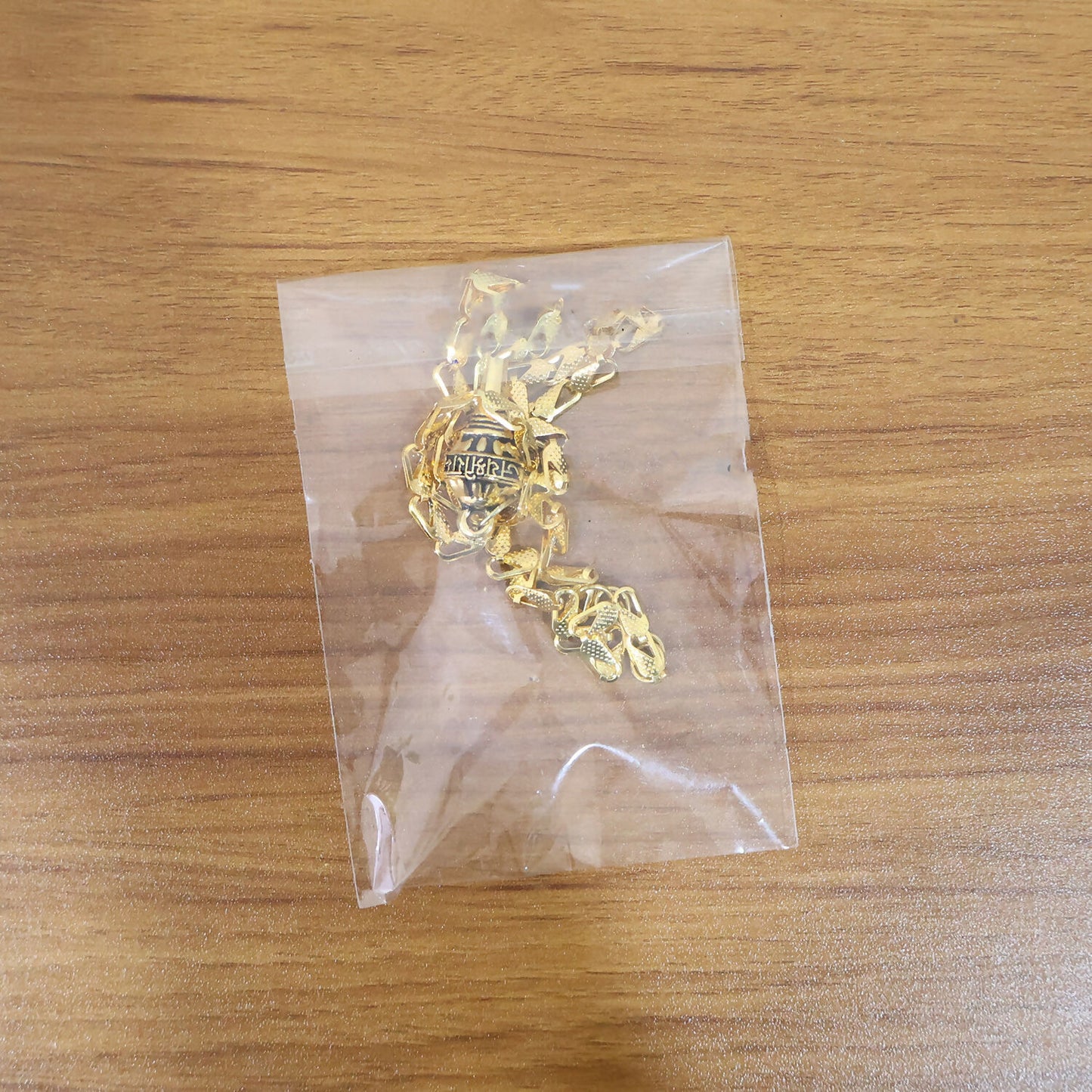 Golden Hanuman Gada Pendant with Chain – Devotional, Stylish & Lightweight Accessory for Daily Wear