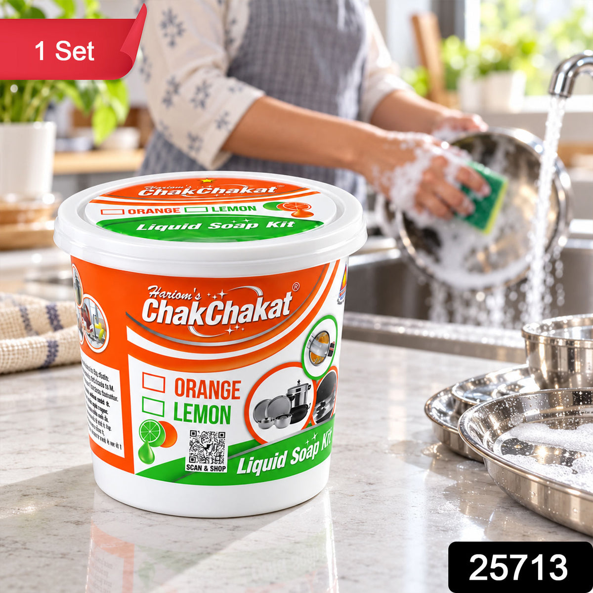 ChakChakat DIY Liquid Soap Making Kit with Mixing Tub and Ingredient Packs