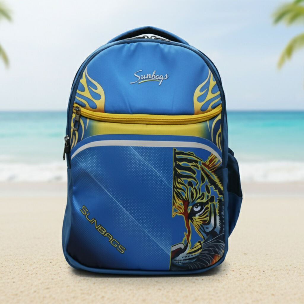 Sunbags College Backpack – Multicolor Tiger Print