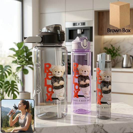 Kids Water Bottle Set – BPA-Free, Leak-Proof 3 Pc | JuniorJet