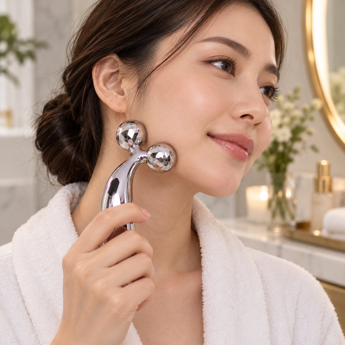 3D Roller Face Massager – Skin Tightening Tool | Velvet Wellness
