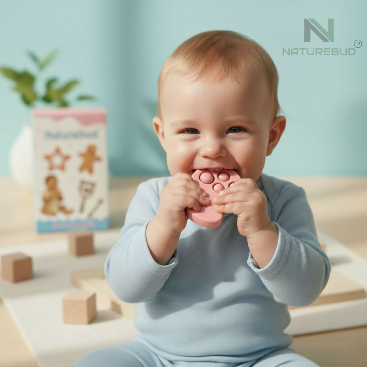 Pop It Tree shaped baby teether