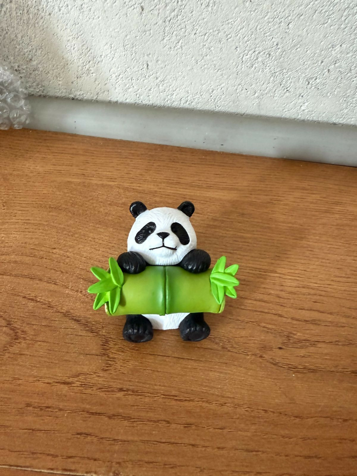 Cute Panda Holding Bamboo poly-resin Showpiece | Mini Panda Home Decor Figurine
