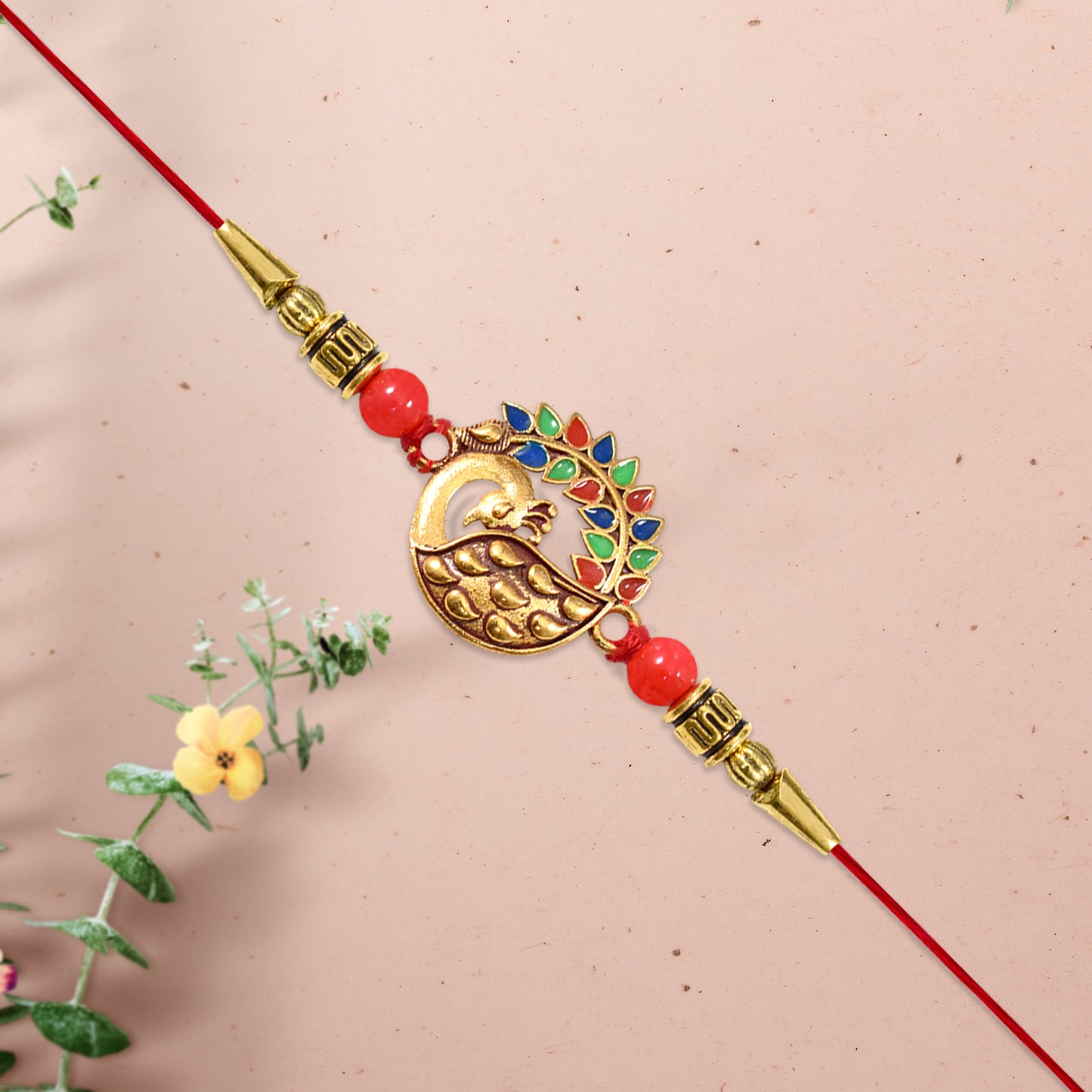 peacock rakhi