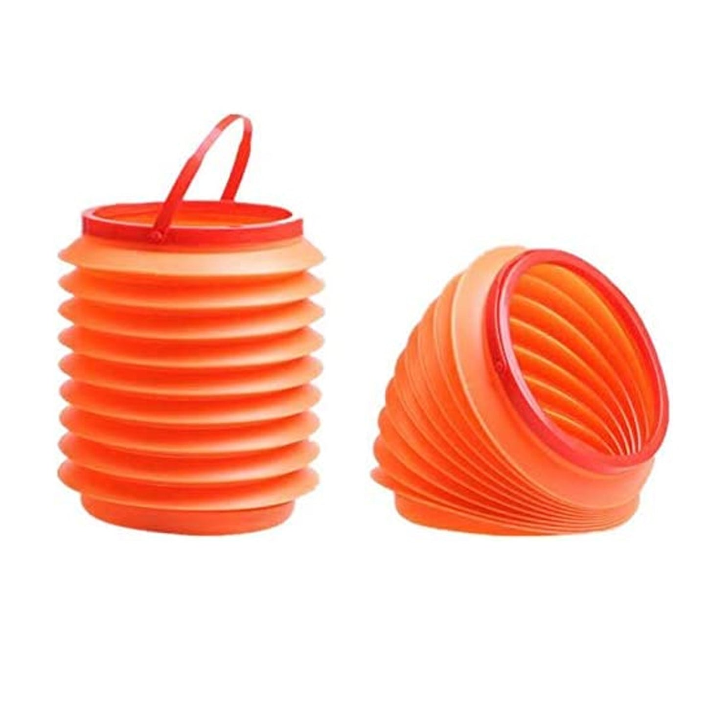 Foldable storage bucket in blue, fully expanded, ready for multi-purpose use.
