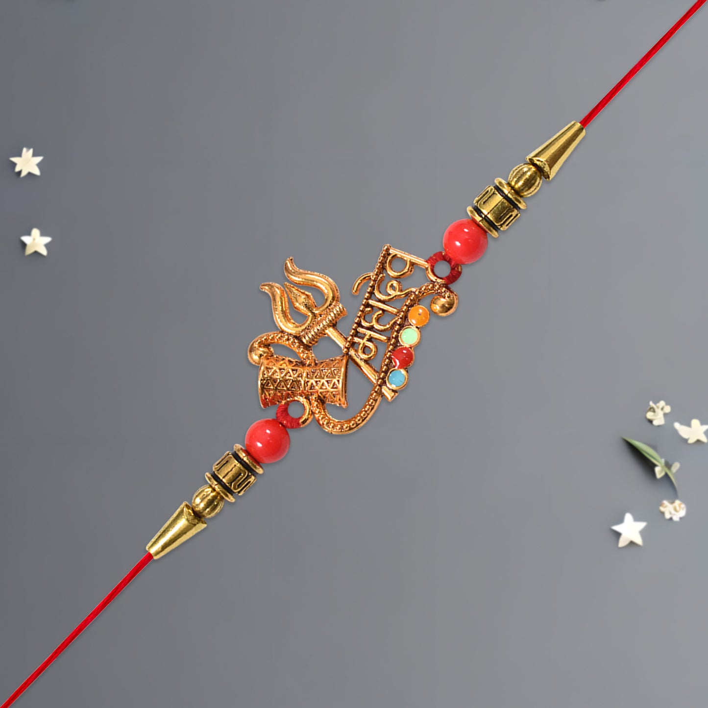 Detailed design of Tied by Rakhi Bound by Heart rakhi