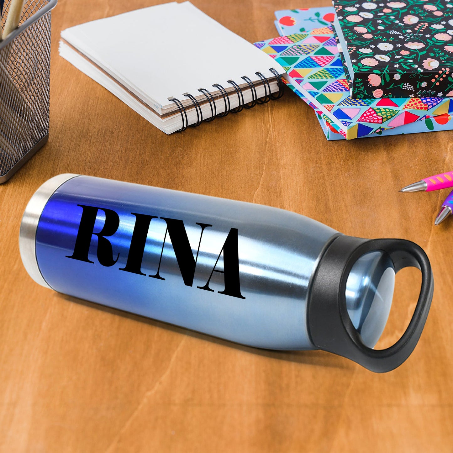 Customize Vacuum Stainless Steel Double Wall Water Bottle, Fridge Water Bottle, Stainless Steel Water Bottle Leak Proof, Rust Proof, Cold & Hot Thermos steel Bottle| Leak Proof | Office Bottle | Gym | Home | Kitchen | Hiking | Trekking | Travel Bottle