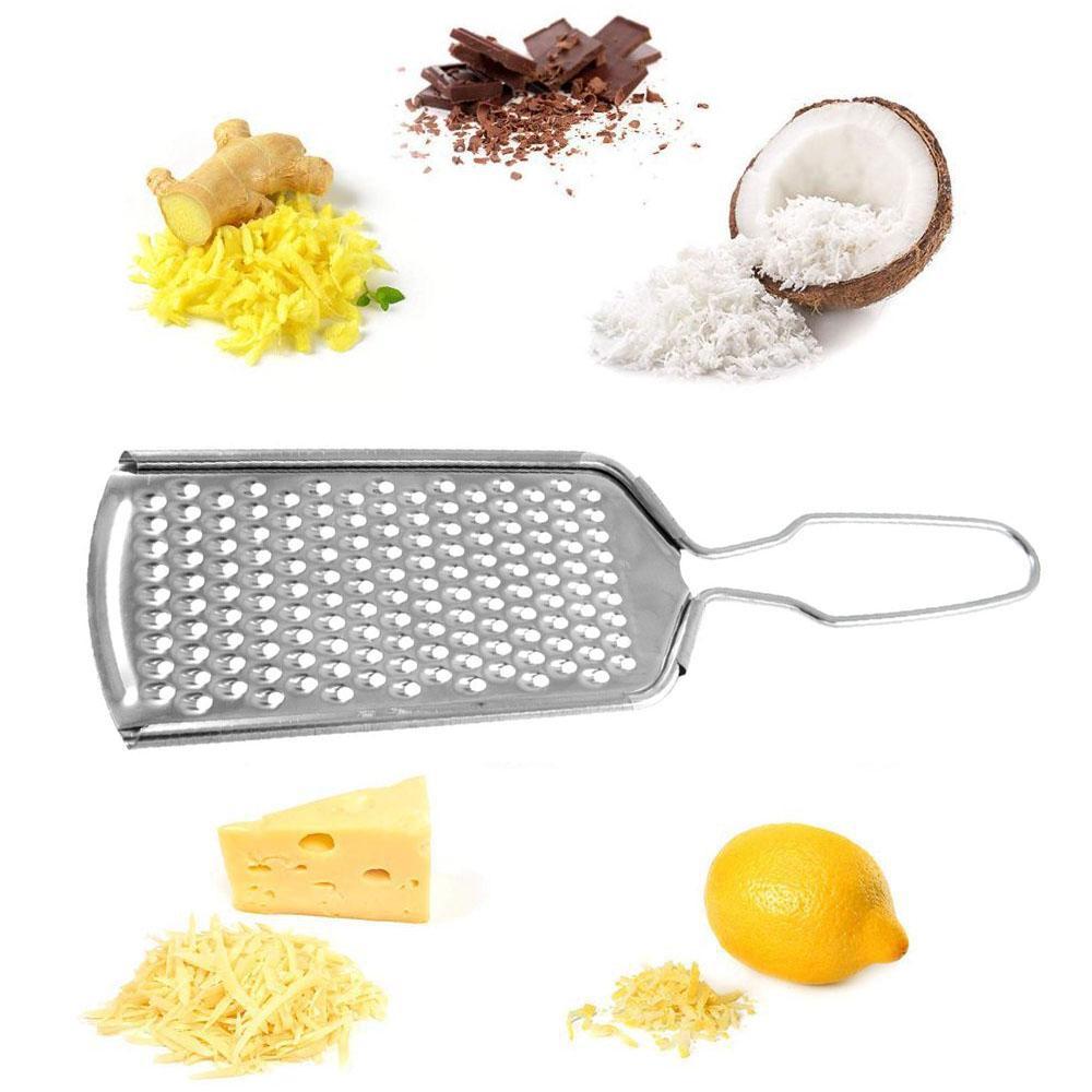 Handheld grater angled view
