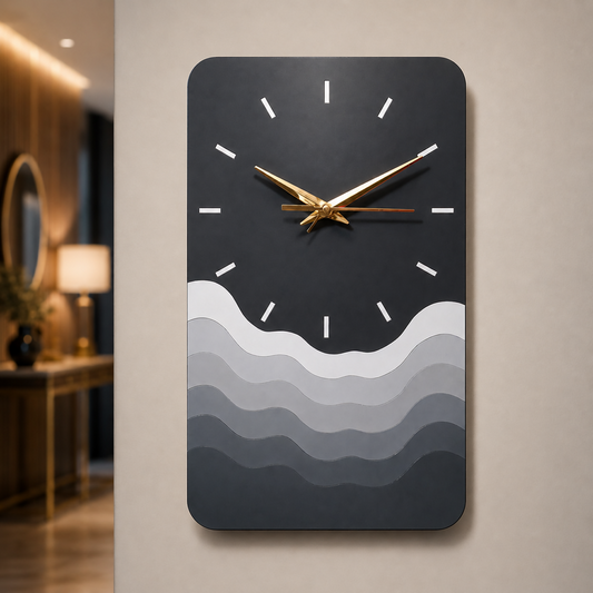 Rectangle Wave Clock 1