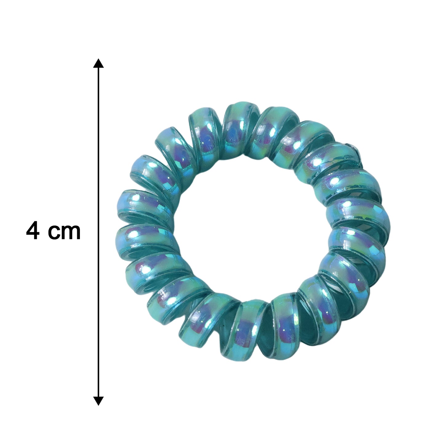 Size reference for spiral coil hair band