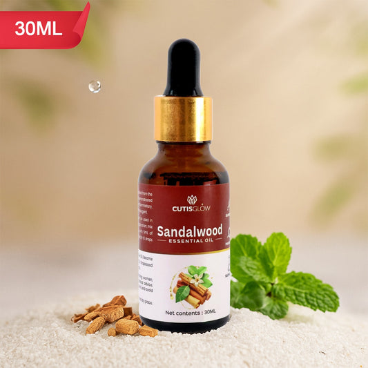 Eyelet Sandalwood Essential Oil – 100% Pure & Natural Aromatherapy Oil for Skin, Hair & Relaxation 30ml