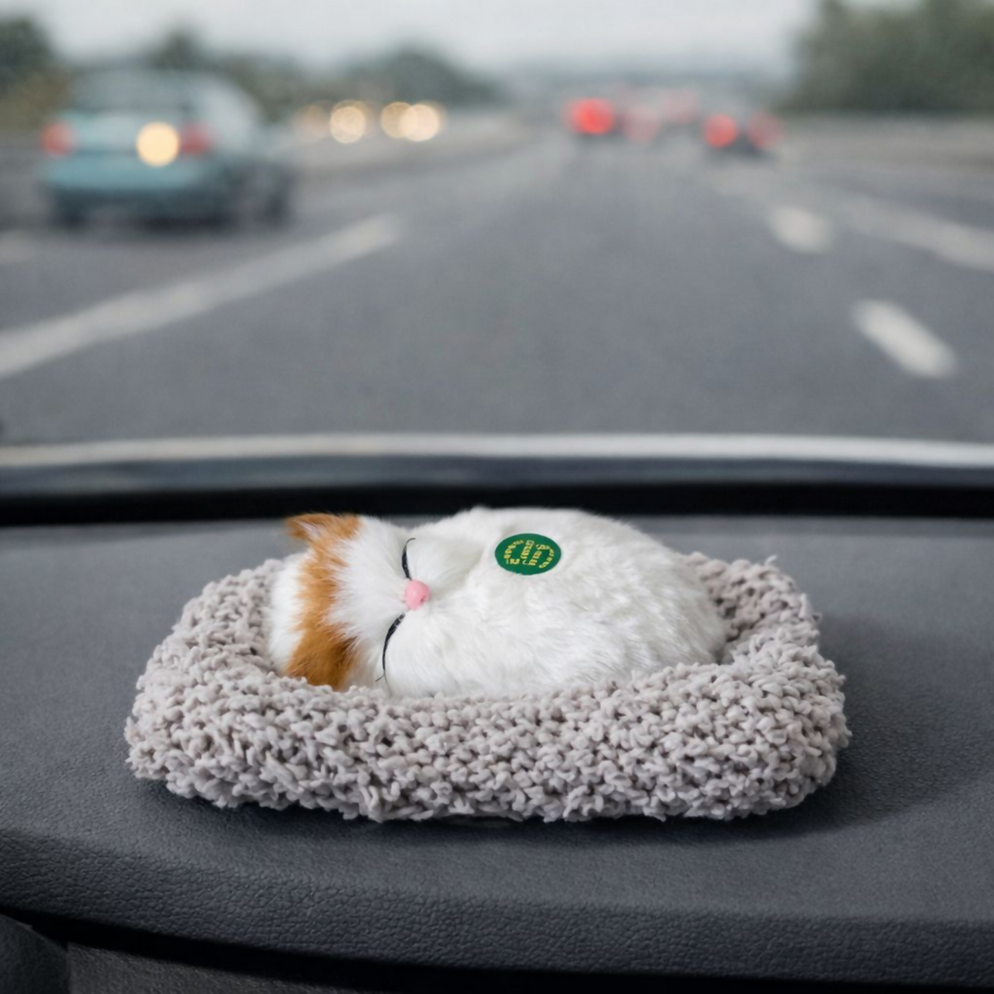 Sleeping Cat Dashboard Decor Cute Car Interior Table Showpiece