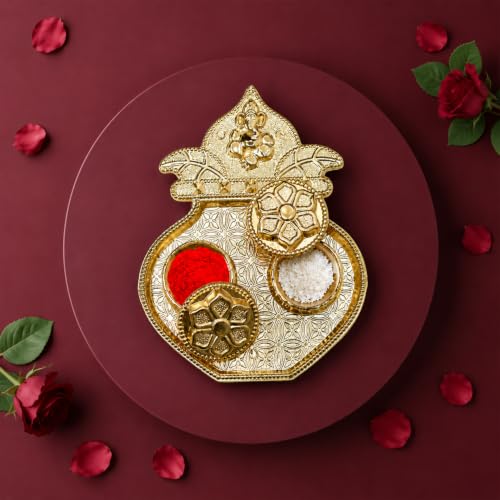 Tom & Jerry Rakhi Combo - Raksha Bandhan Gift with Kalash Shape Pooja Thali, Pack of 6