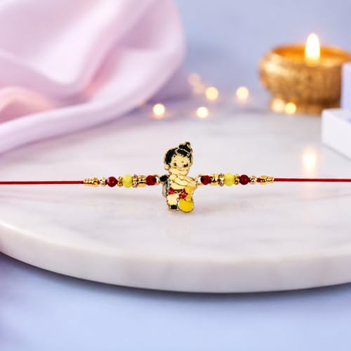 Evil Eye Rakhi Combo - Raksha Bandhan Gift with Decorated Pooja Thali, Pack of 6