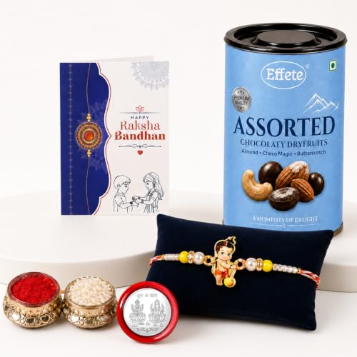 Bal Hanuman Rakhi Combo - Raksha Bandhan Gift with Assorted Choco 96gm, Pack of 5