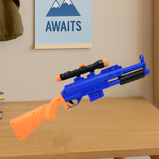 बच्चों के लिए बड़ी प्लास्टिक खिलौना बंदूक - बच्चों के लिए 22 इंच बंदूक खिलौना शूटिंग बंदूक 6 बाड़ तीर के साथ बच्चों खिलौना वापसी उपहार आइटम, दिवाली उपहार के लिए शॉट एयर गन, जन्मदिन उपहार (22 इंच)