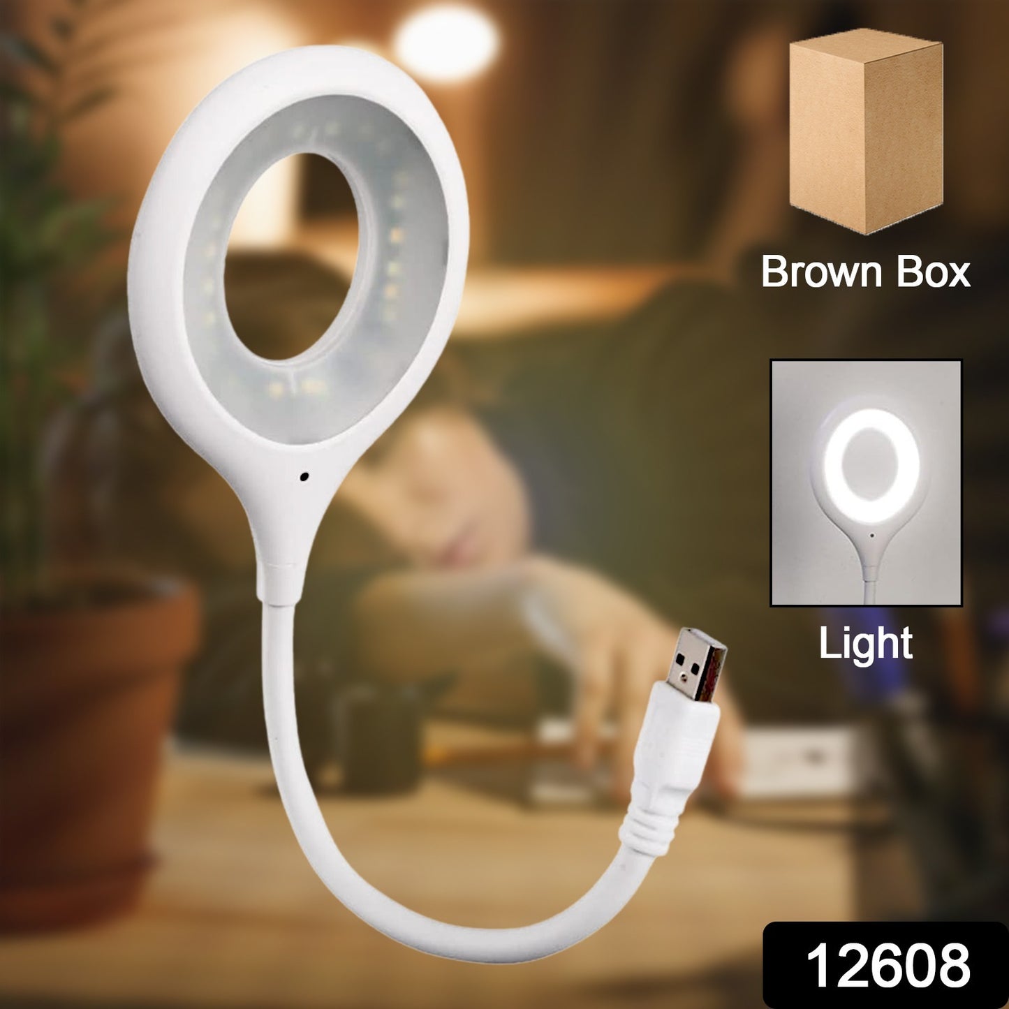 लैपटॉप के लिए LED USB लाइट, बेडरूम के लिए 16 LED नाइट लाइट, लचीली गर्दन के साथ हल्के छोटे LED रीडिंग लाइट लैंप, घर, यात्रा, अध्ययन, कार्यालय के लिए डेस्क लाइट (1 पीस)
