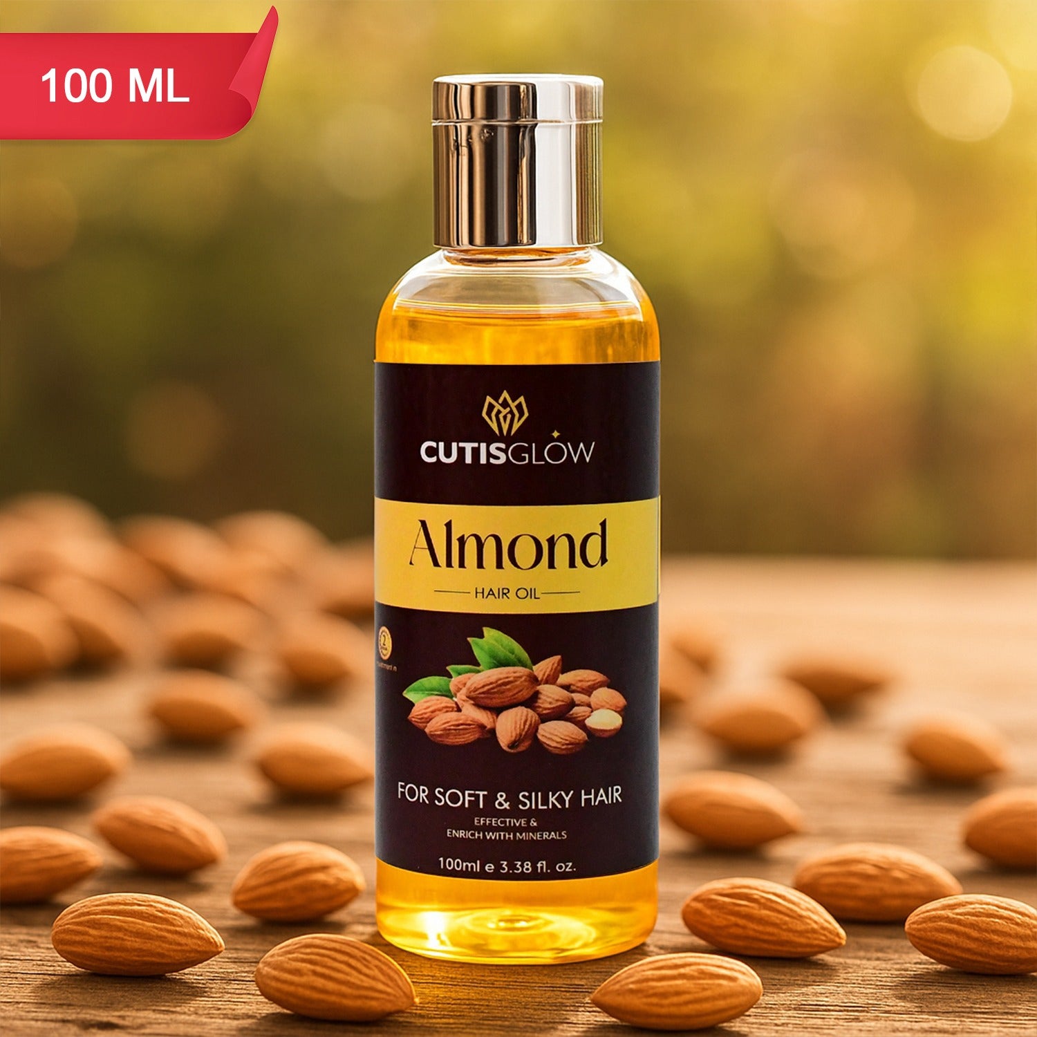 Eyelet Almond Hair Oil 100ml – Enriched with Minerals for Soft & Silky Hair