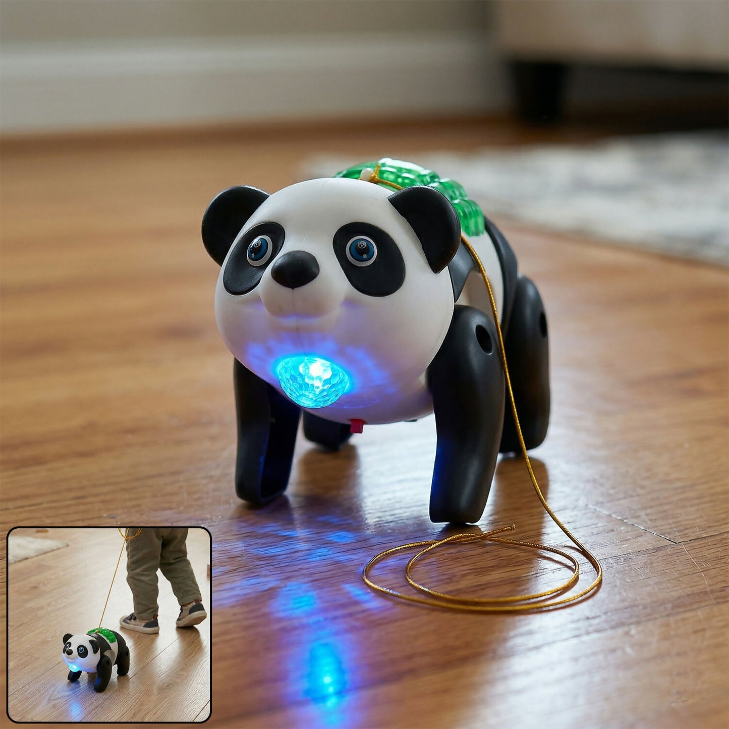 Crawling Panda musical toy with multicolor lights and sound