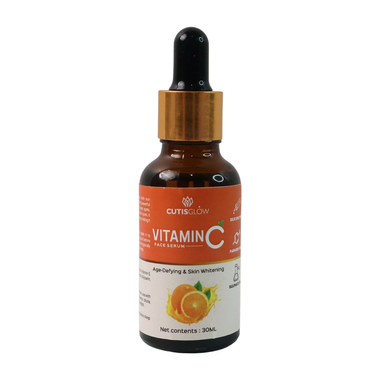 Eyelet CutisGlow Vitamin C Face Serum – Brightening & Anti-Aging Serum for Glowing Skin, Dark Spot Reduction & Hydration (30ml)