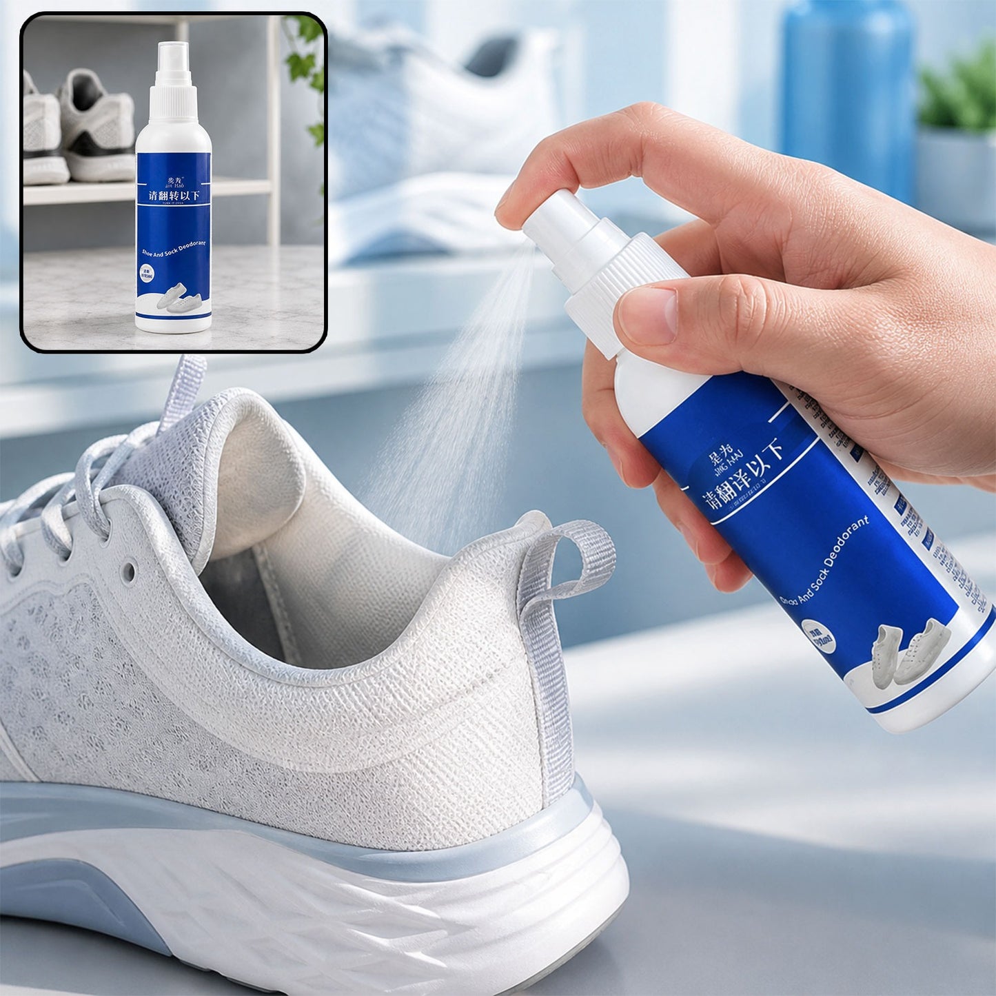 Shoe Deodorizer Spray – Odor Removal & Freshness | Velvet Wheels