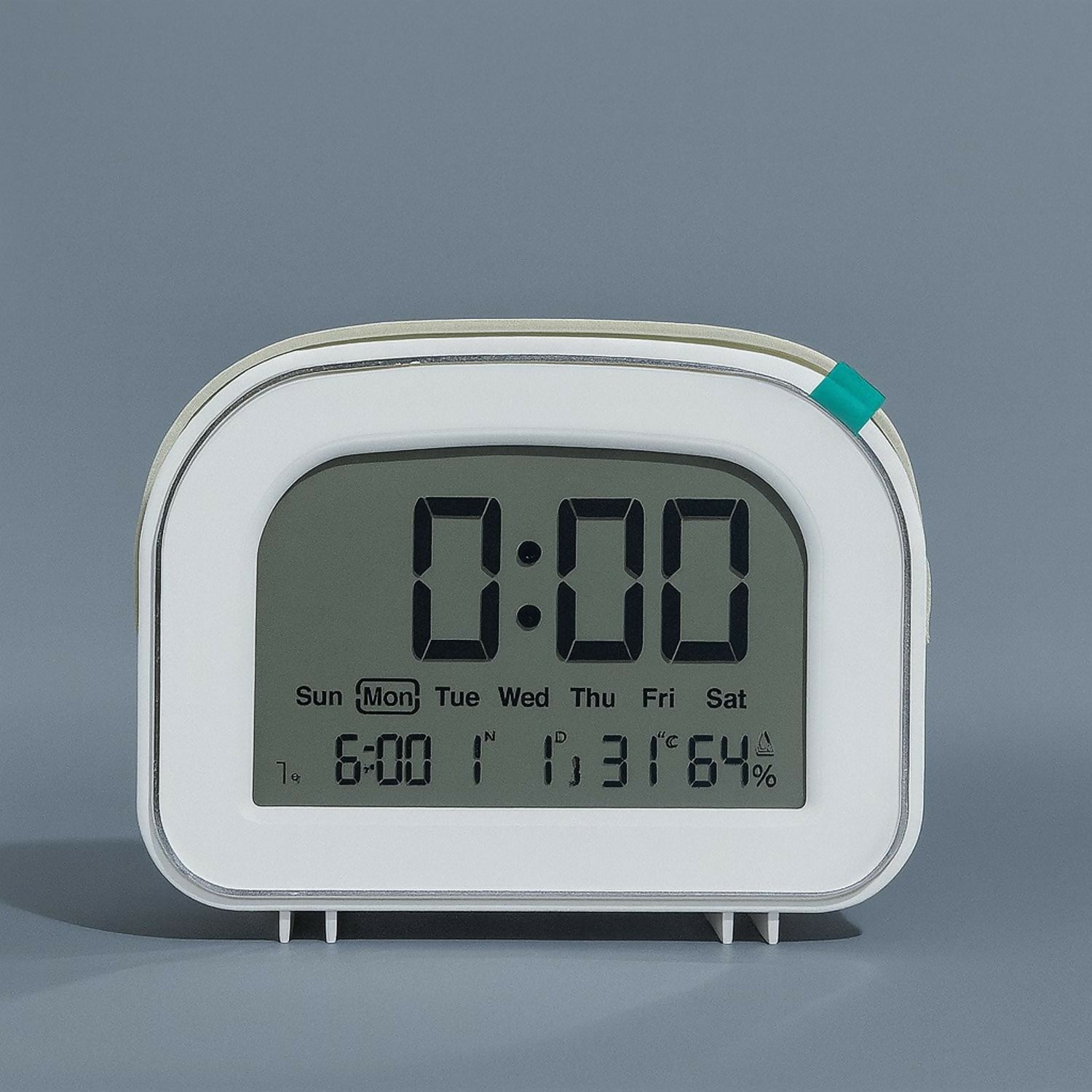 Digital Alarm Clock with Backlight, Large LED Display, Snooze Function, Temperature & Humidity Display, Battery Operated Desk and Bedside Clock for Bedroom, Kids, Office & Travel