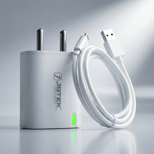 USB Fast 15W Charging Adapter with USB to Type C Cable for Smartphones