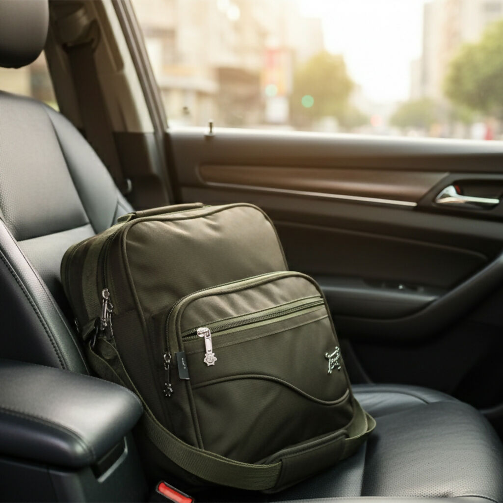 Durable Multicolor Tiffin Bag for Office & School | Multi-Pocket Lunch Bag with Adjustable Shoulder Strap | Lightweight & Water-Resistant Carry Bag