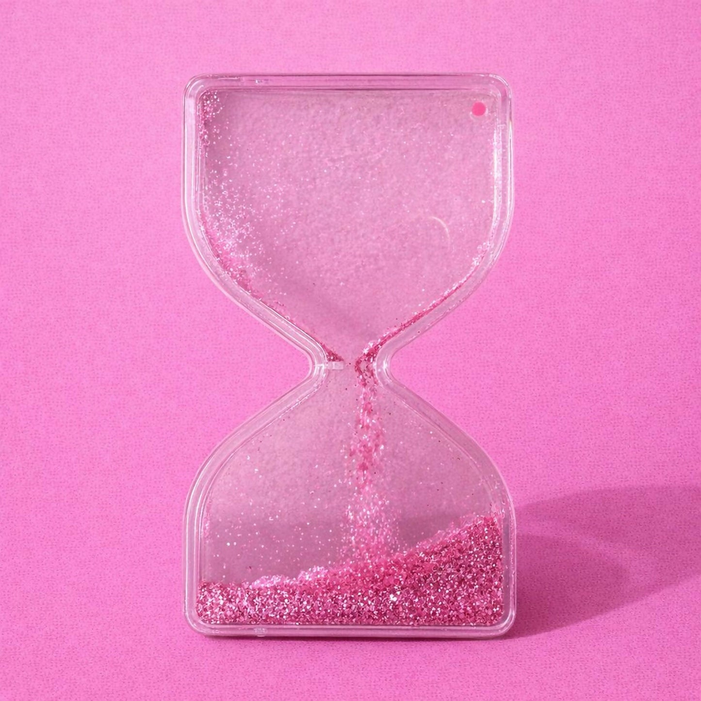 Pink Liquid Sand Timer Hourglass Stress Relief Sensory Toy for Kids