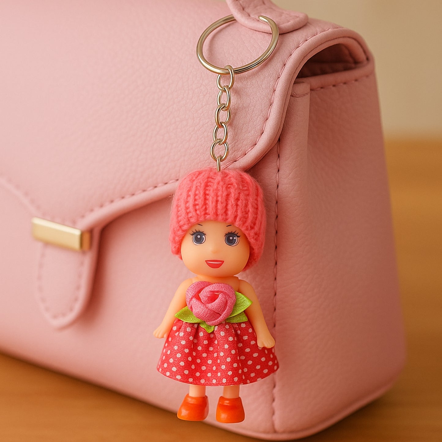Multifunction Doll Rakhi for Kids – Cute Soft Toy Rakhi with Keychain Use – Decorative Fancy Rakhi cum Keyring for Boys & Girls