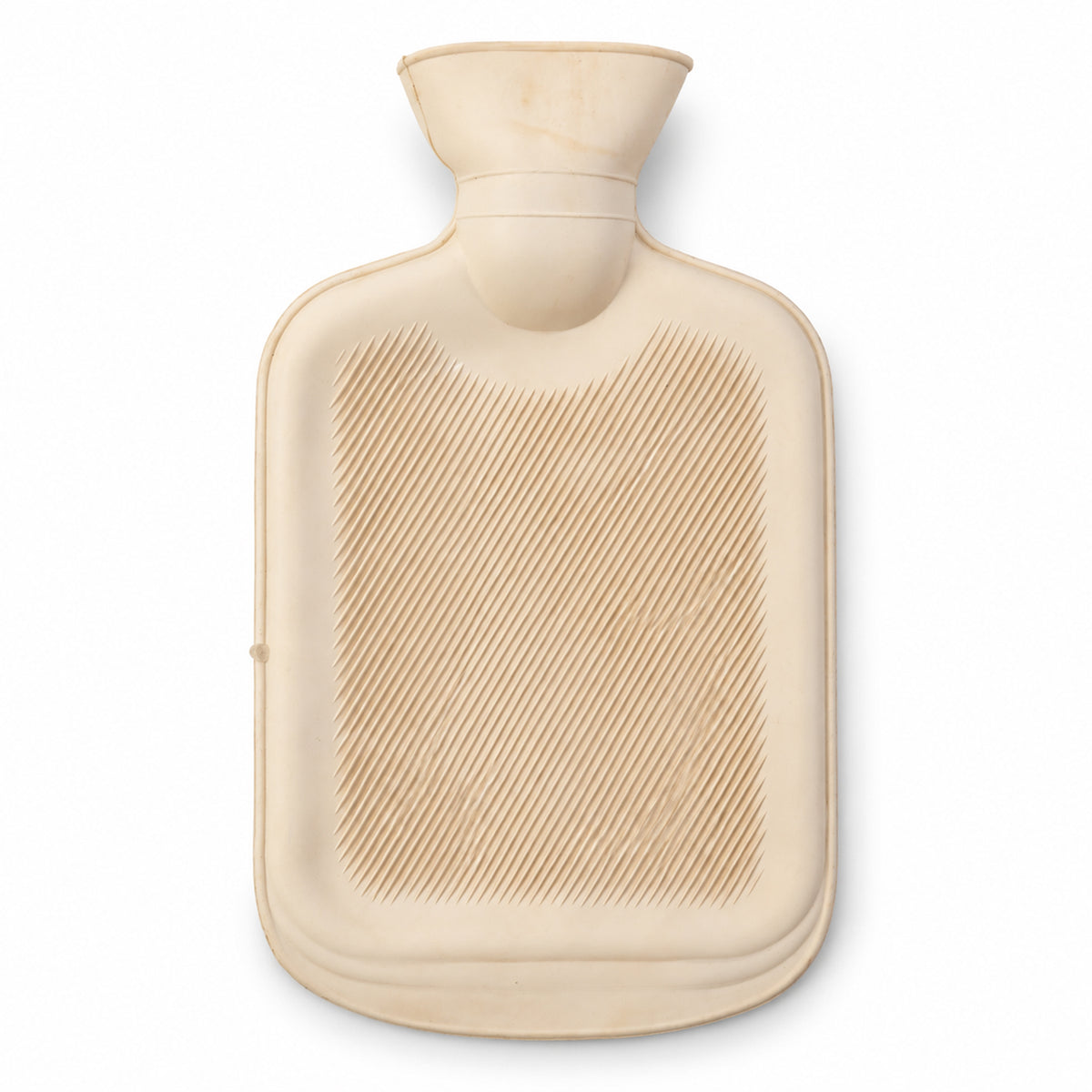 Rubber Hot Water Bag with Ribbed Surface and Wide Filling Mouth (1 Pc)