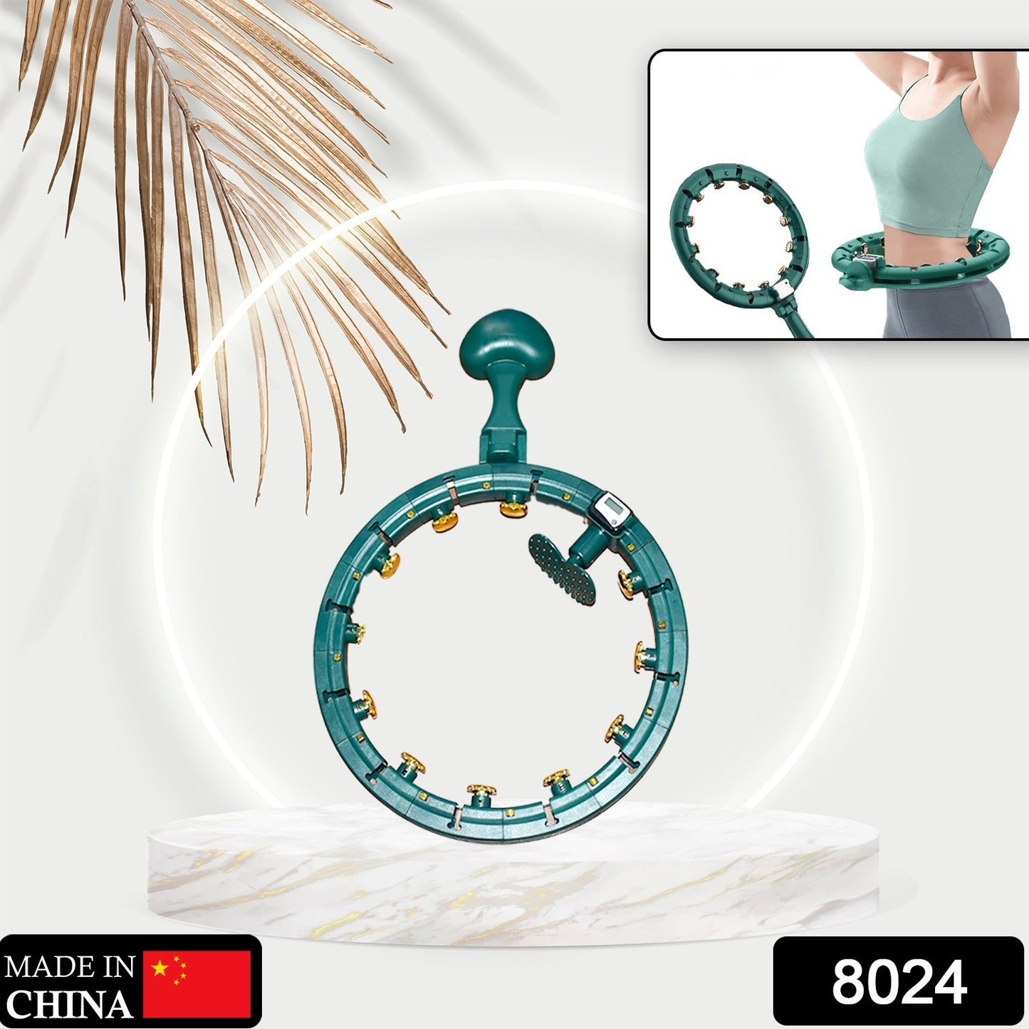 फिटनेस एडजस्टेबल डिटैचेबल फिटनेस हुला हूप रिंग स्मार्ट राउंड काउंट और वजन घटाने वाले जिम उपकरण व्यायाम स्मार्ट हुला हूप्स