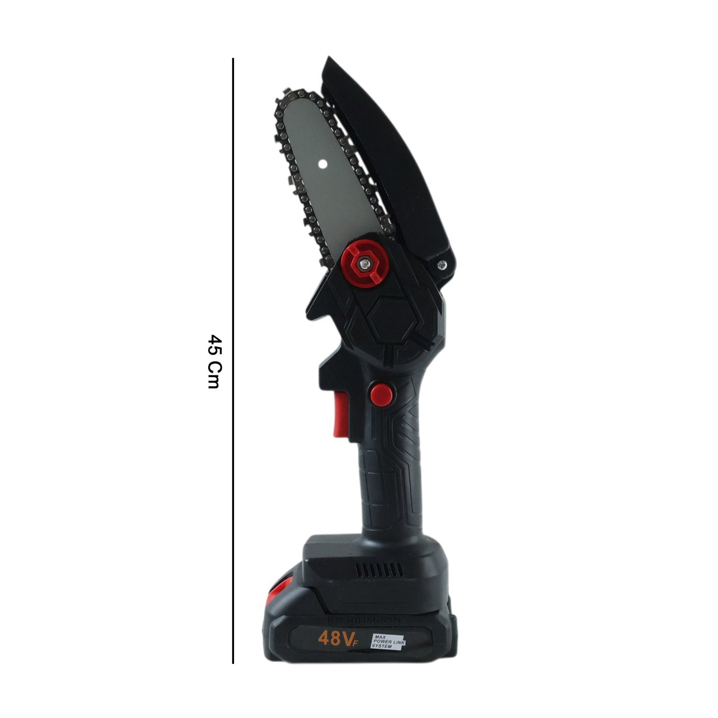 Mini Electric Cordless Chainsaw (1 Set, 48V, Blade size 28 Cm)